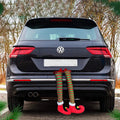 Car Trunk Legs Christmas Car Interior Decoration Rear Side Window Exterior Accessories Decoration Creative Gift Santa Claus Feet