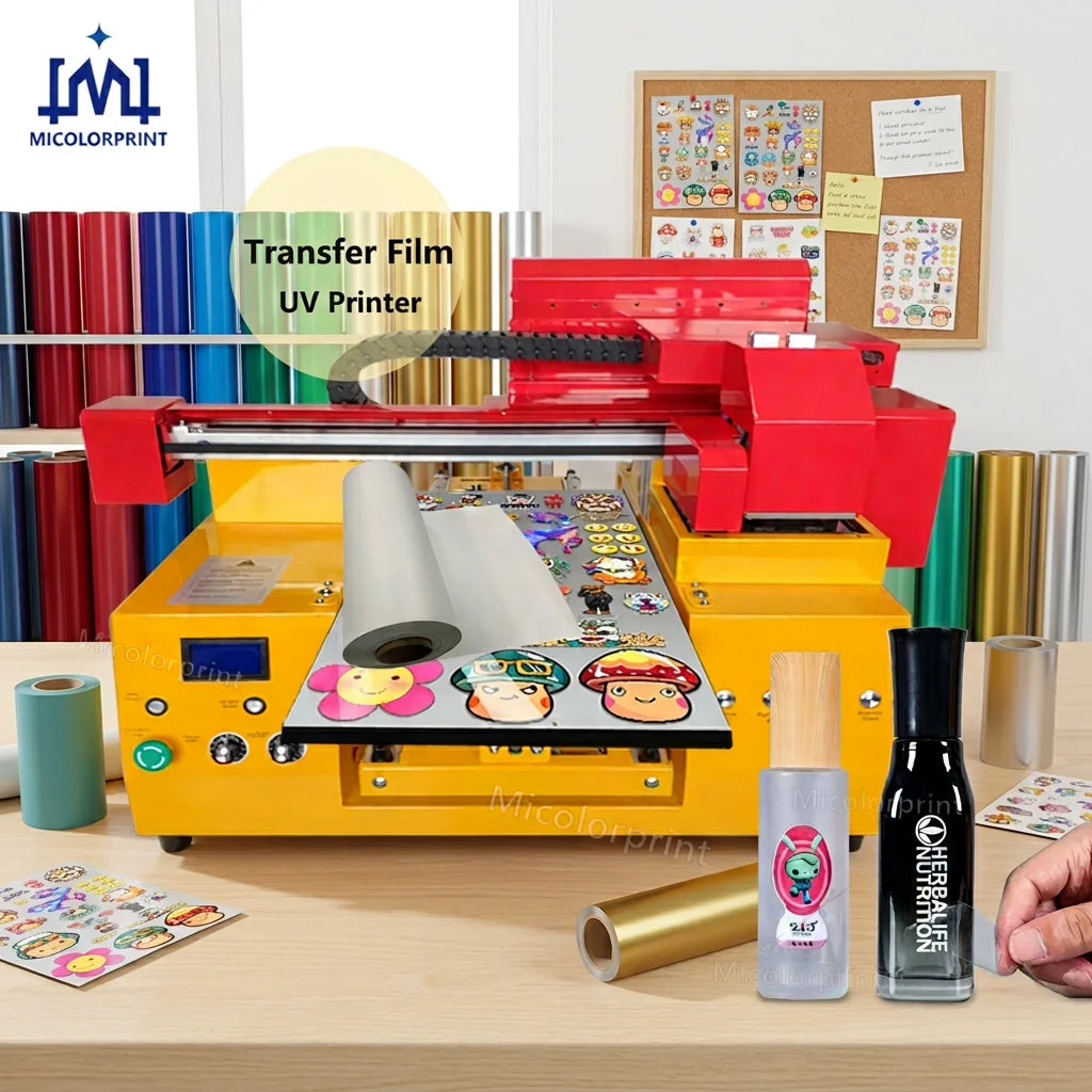 Support Customization Uv Dtf Cup Wraps Transfers Ready to Transfer Cup Wrap Printing Sticker Film Uv Dtf for Cup Wraps Glass