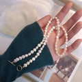 5-6mm Natural Baroque Freshwater Pearl Necklace Gold-Plated Special-Shaped Choker for Women Classic Style for Parties Weddings