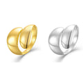 QX 18K Gold Plated Minimalist Luxury Fashion Fine Jewelry 925 Silver Rings for Women Mother's Day Wedding Band Gift
