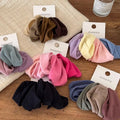 4pcs Soft and High Wide-Brimmed Seamless Elastic Hair Band All-Matching Durable Rubber Ties for Headbands and Ponytails