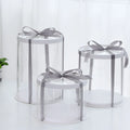 Wholesale Packaging Box Round PET Transparent 6 8 10 Inch Single Double Layer Heightened Cake Box with Window