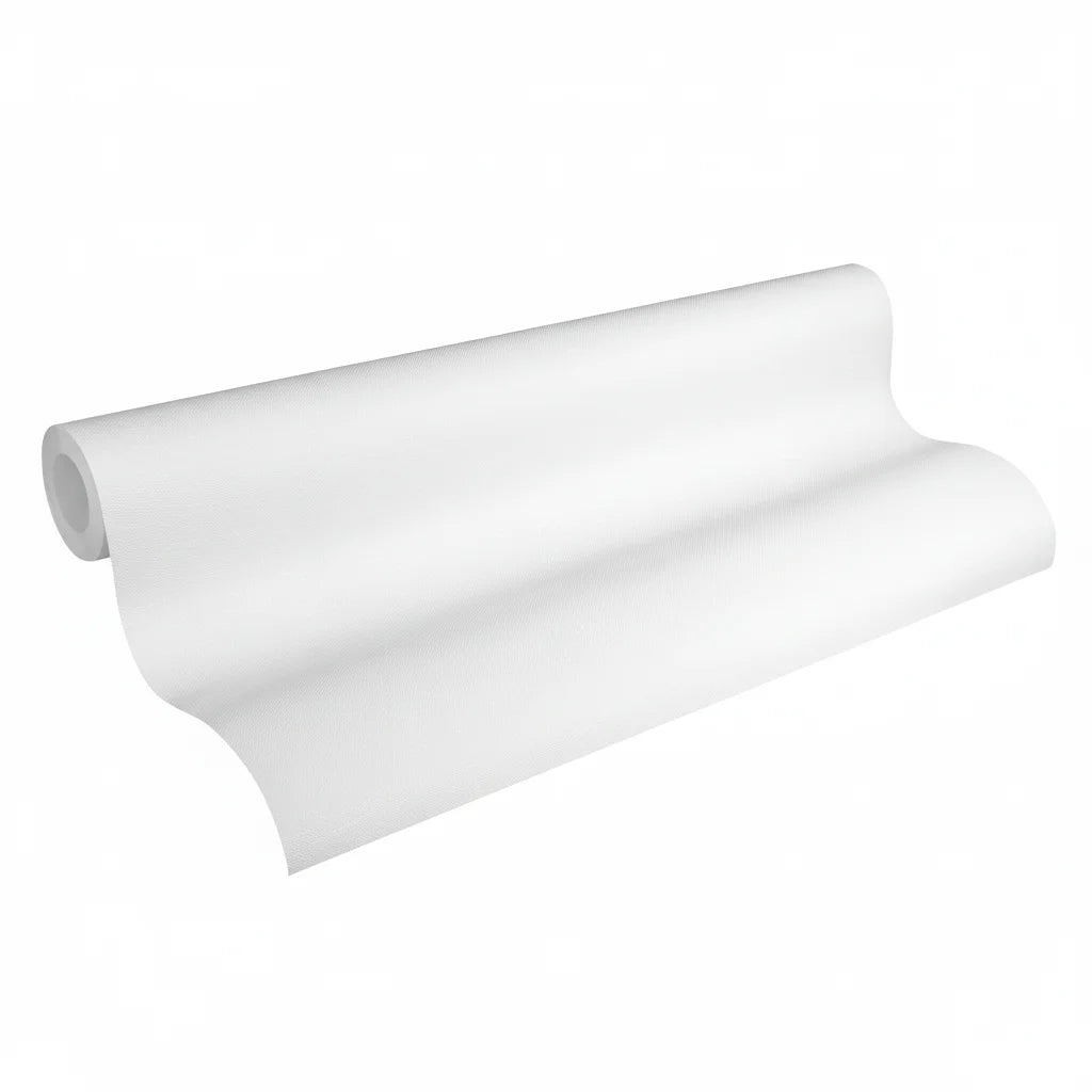 Germany Made Modern Kitchen Hotel Use Coatable Non Woven Vinyl Wallpaper Highly Wash-Resistant Light Resistant Paintable White