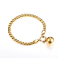 ASON Fashion Simple Steel Ball Bracelet Jewelry Gold Plated Charm Bracelet Designer Charm Bracelet Custom
