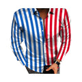 New Design Habit Homme Summer Vocation Beach Striped Shirt for Men Pro Club Vintage Shirt