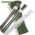 22Gauge 100pcs/bag Paper Covered Stem  Wire  Flower Florist Iron Wire Gauge Paper Wrapped Iron Wire for Floral and DIY Crafts