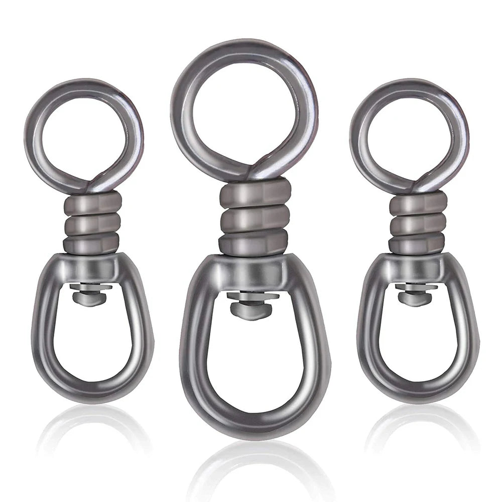 Stainless Steel Longline Fish Tackle Connector Swivel Snap Hook Fishing Swivels 1# 2# 3# 4# 5#