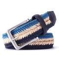 Manufacturers Wholesale Custom Herringbone Pattern Woven Belt Wax Rope Straw Mixed Men's and Women's Casual Canvas Belt