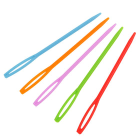 100pcs Stainless Steel DIY Sewing Wool Yarn Children's Colorful Plastic 7cm Needles Tapestry Binca Simple Style