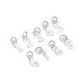 Hot Sales 925 Sterling Plain Silver Classic Number Charms for Bracelets Jewelry Making