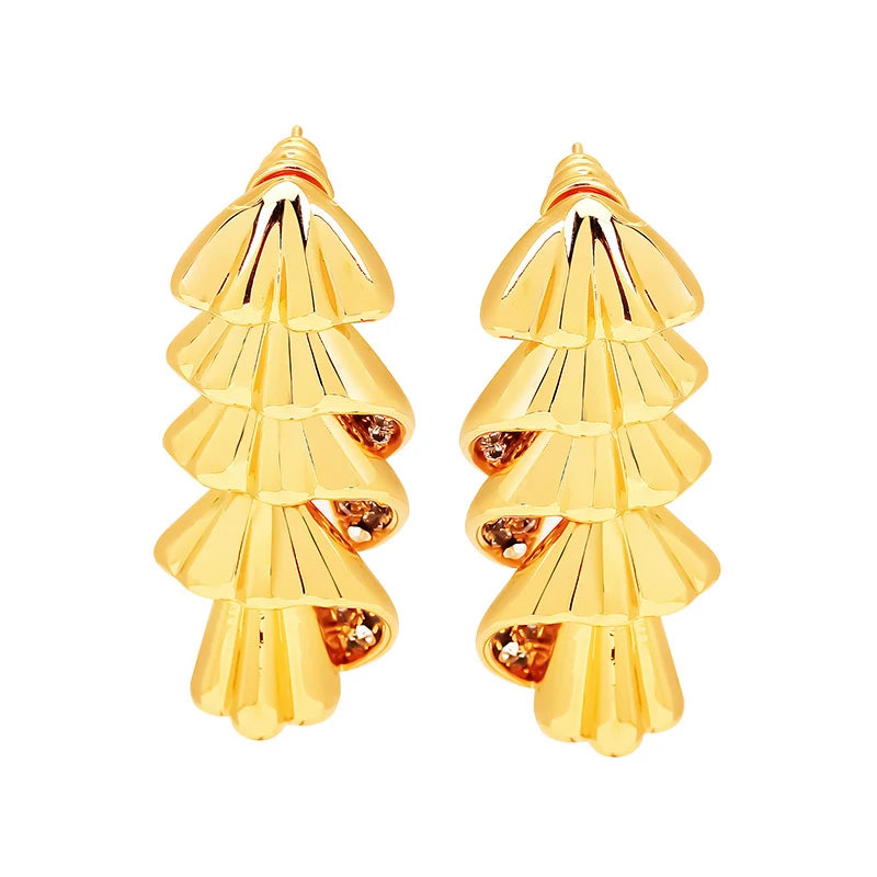 Girls Statement Minimalist Cool Unique Women Jewelry Geometric Dangle Earrings Gold for Anniversary Engagement Wedding