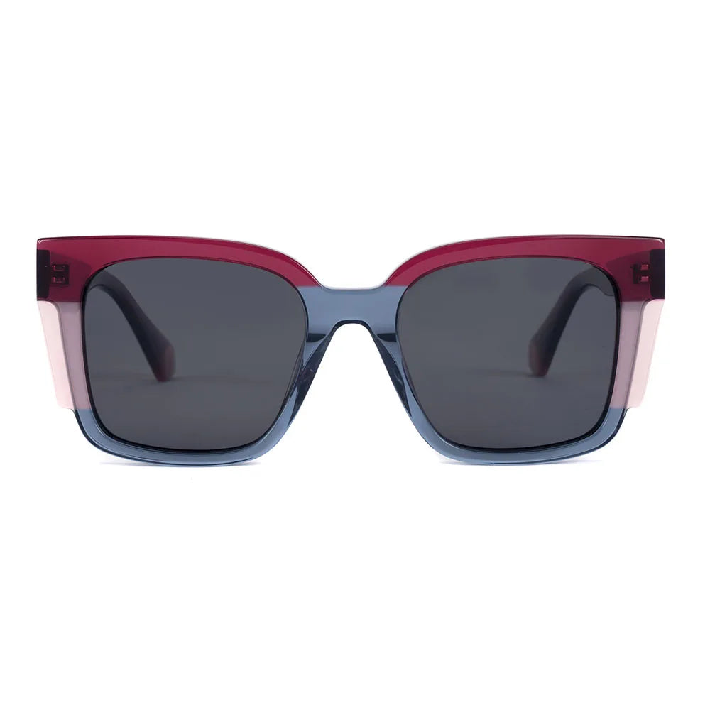 KM1012 Vintage Eyewear Wholesale Supplier Retro Fashion Shades Custom Lamination Acetate Polarized Sunglasses