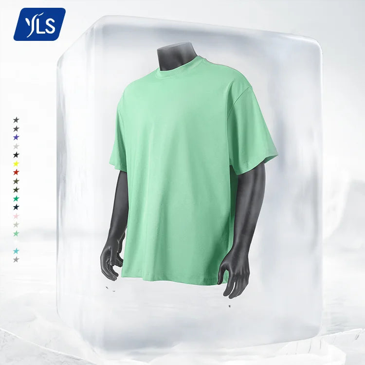 YLS1257 230GSM Sorona Unisex Couple T Shirt 7A Anti-Microbial Cooling Upf50+ High Quality Bulk T Shirts Oversized for Men