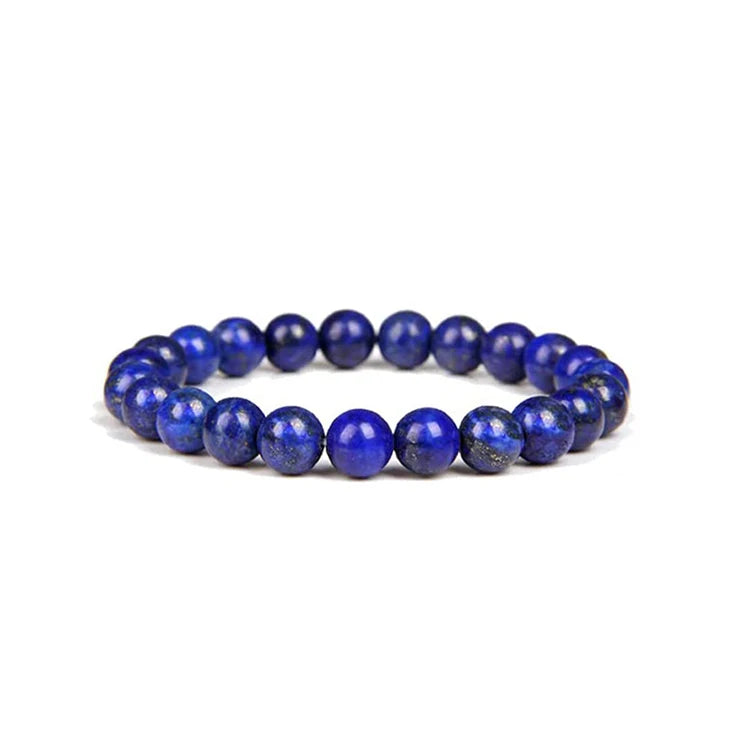 Y273 Wholesale Pulsera Natural Stone Bracelet for Men Beaded Lapis Lazuli Stone Charm Fashion Jewelry Bracelets & Bangles