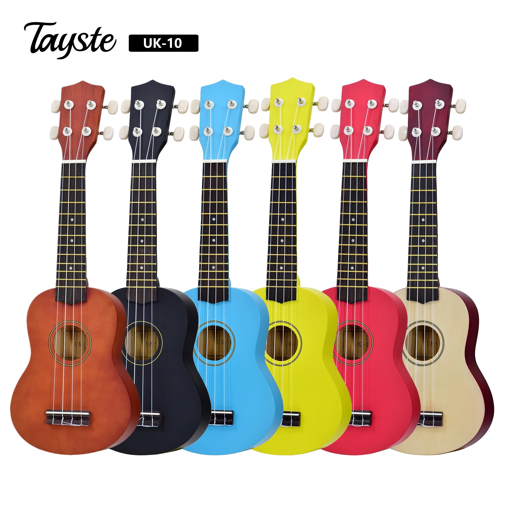 China Manufacturer Hot Sale Cheap Linden Wood Ukulele 21 Inch Colorful Musical Instruments 4 Strings