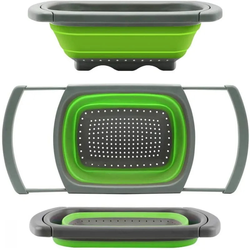 2021 Kitchen Non-toxic Food Grade Silicone Strainer Basket for Pasta Fruit Noodle Vegetable