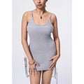 Wholesale New Arrival Summer Clothing Women Mini Dresses Fashion New Halter Solid Color Causal Ribbed Dress for Ladies