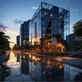 Architectural Modern Tempered Glass Curtain Wall Aluminium Vertical Horizontal Mullion System Engineering Shop Drawing Wholesale