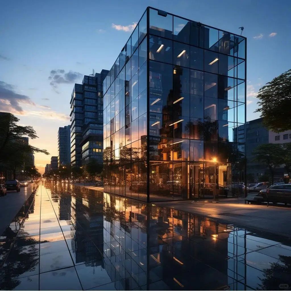 Architectural Modern Tempered Glass Curtain Wall Aluminium Vertical Horizontal Mullion System Engineering Shop Drawing Wholesale