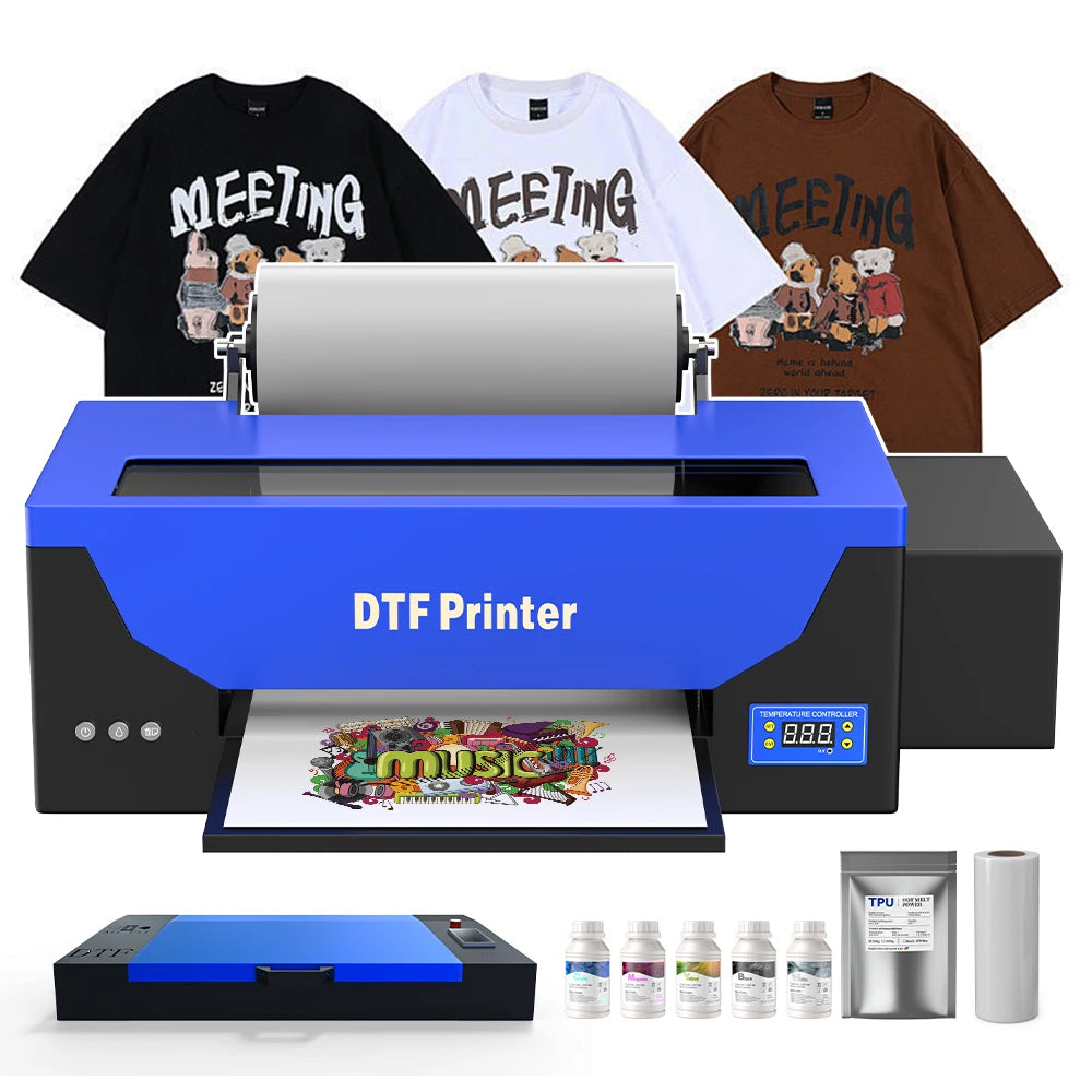 A3 Size DTF Printer L1800 DTF Digital Transfer Film to Heat Transfer for T Shirt