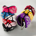 Fashion Wide Knot Hair Bands Hand Sewn Flower Hair Bands for Women Girls Hair Accessories