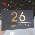 Kexian Custom House Name Plate Outdoor Indoor Door Sign Address Plaque House Number Plates
