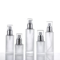 Cosmetic Packaging Skincare Serum Container Custom logo Frosted Empty 30ml 60ml 100ml Lotion Pump Glass Bottle
