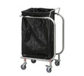 Commercial Equipment Stainless Steel Plastic Trash Garbage Bag Frame Holder Waste Collector Trolley Pedal Trash Bag Sack Holder