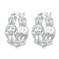 925 Sterling Silver Fine Jewelry Earrings Fine Jewelry Classic Zirconia Starry Sparkling Cute Stud Earring