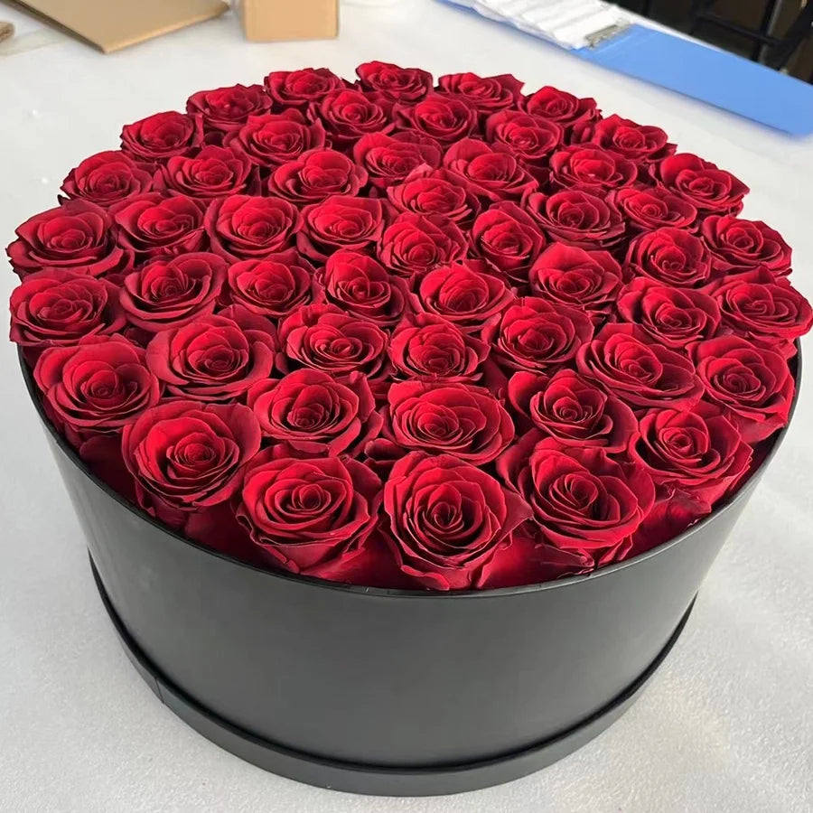 2023 Luxury Preserved Box of Roses for Saint Valentin Graduation Cadeau De Saint Valentin