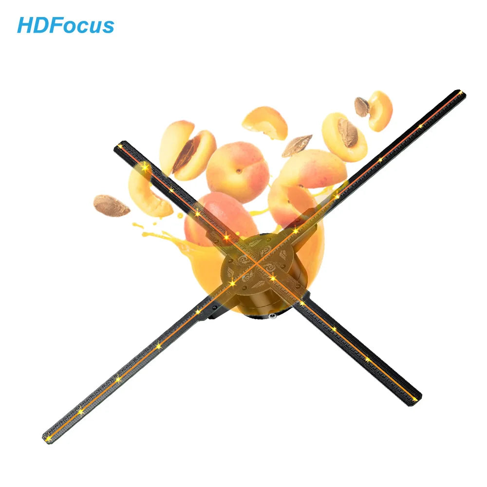 3d Ologramas Led Rotating Display Light Weight Hd 4k 3d Hologram Wifi App Control Holographic Fan Projector Led Hologram Fan