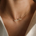 Personalized Gift for Mom Minimalist Nameplate Jewelry Dainty Custom Name Necklace for Women