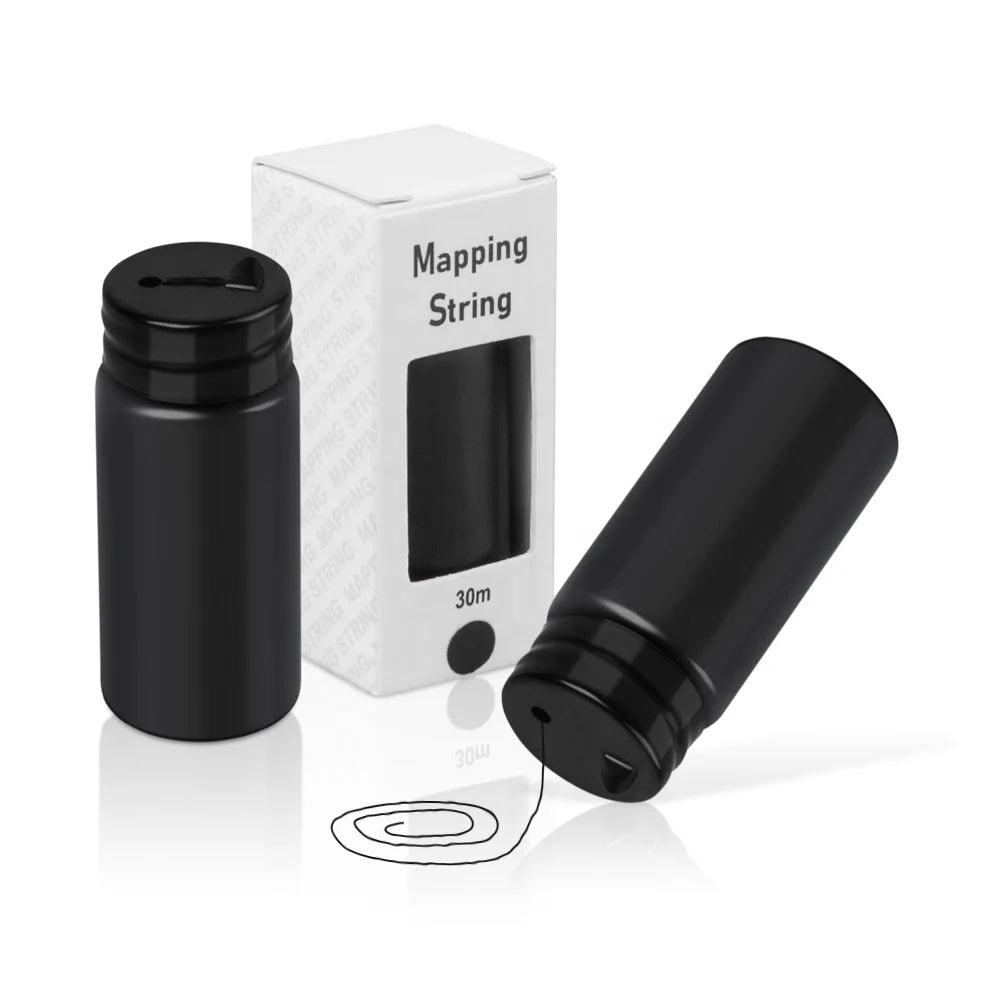 30m Bottled Dry Ink Mapping String Eyebrow Pre-Inked Thread Mapping Brows Marker Line Black Permanent Makeup Tattoo Dyeing Tool