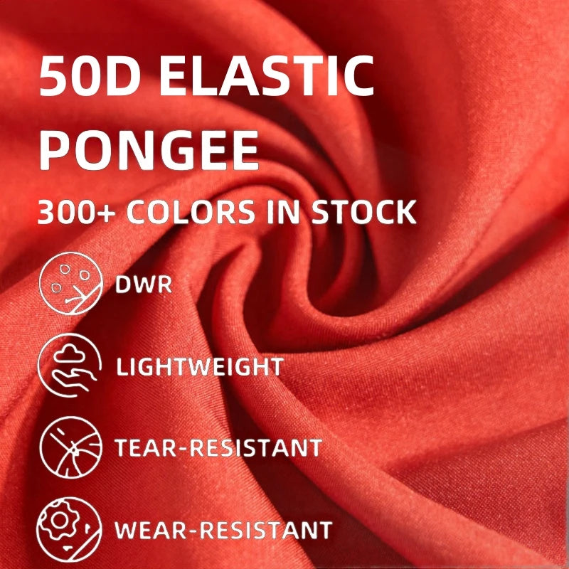 Recycled Polyester 50D Stretch Bonded Fabric 300+ Colors Price Per Meter for Girls Jacket Lining 100% Polyester for Recycling