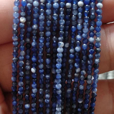 Wholesale 2mm 3mm 4mm Natural Sodalite Gemstone Beads for Jewelry Making Stone Beads