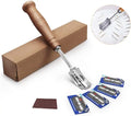 Findking Premium Wooden Bread Lame with 5 Replaceable Blades European Bread Baguette Cutting Knife Best Dough Scoring Tool