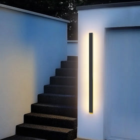 Outdoor Waterproof IP65 Led Strip Linear Wall Light AC85-265V Porch Sconce Led Villa Hotel Building Wall Lamp