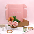 Luxury Custom Logo Light Pink Paper Corrugated Cardboard Shipping Mailer Boxes Packaging With Logo for Small Business