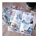 Nekoni Vintage Style Stickers Paper Stickers Adhesive Decals Original Decal Decorative Decals for Hand Account Stickers