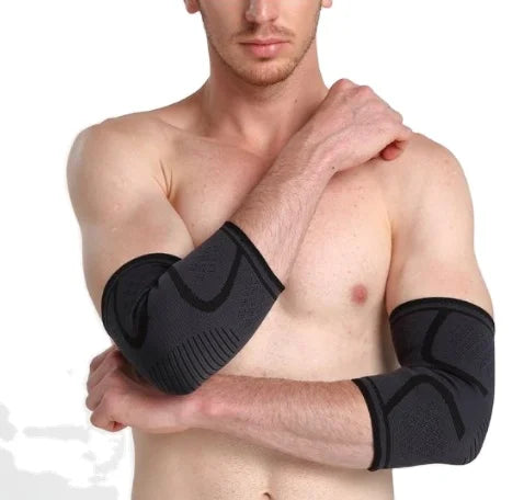 Elastic Gym Sport Elbow Protective Pad Sweat Sport Basketball Arm Sleeve Elbow Brace Support