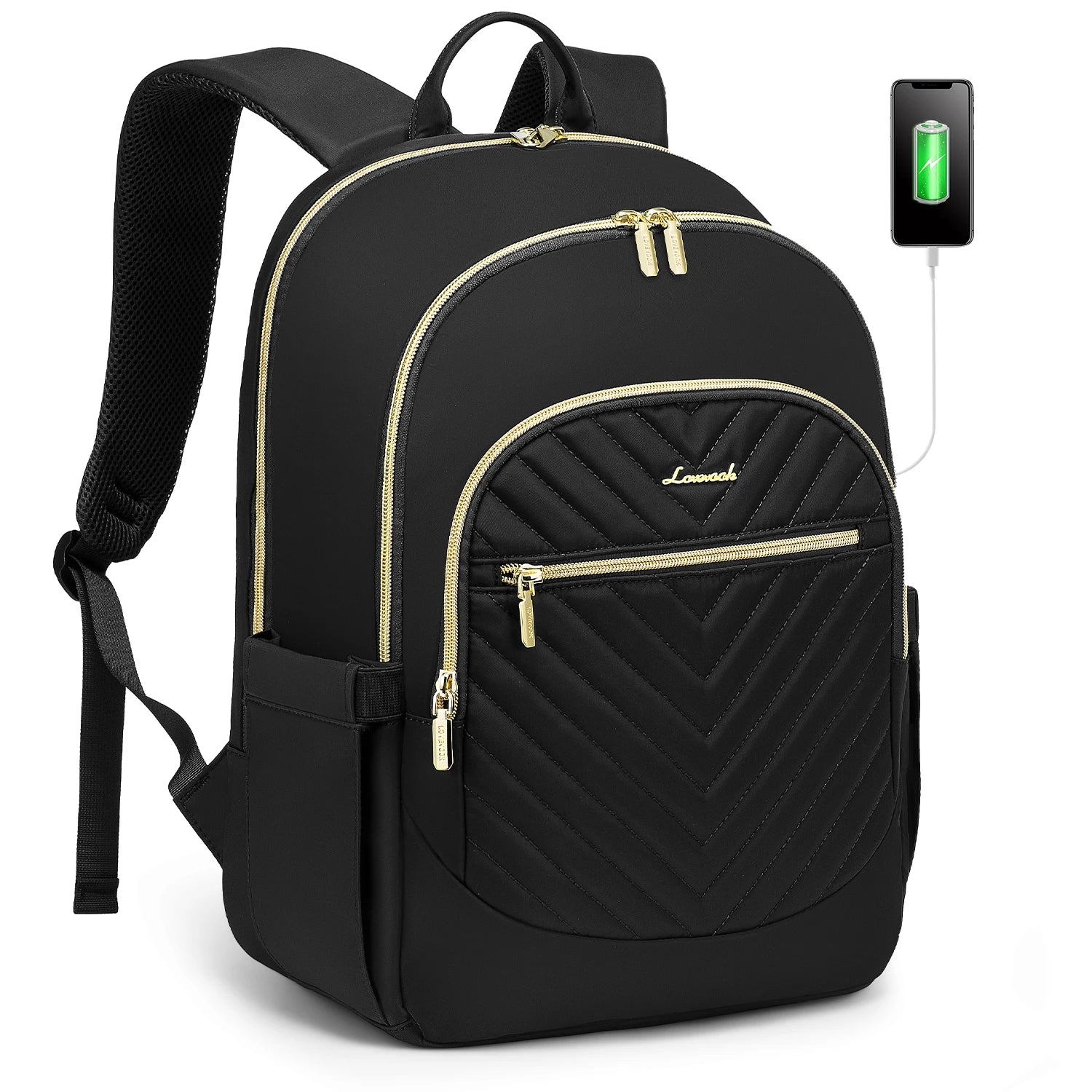 LOVEVOOK Wholesale Quilted Computer Bags Large 15.6 17.3in Business Daily School Daypack Custom Laptop Travel Women's Backpacks