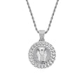 CN209  Brass Zircon  Pendant Iced Out Cubic Zircon Necklace Hip Hop Gift Jewelry Bling Bling