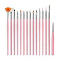 2021 15 Pcs Nail Art Design Dotting Painting Drawing Polish Brush Pen Tools Manicure Flower Painting Pen
