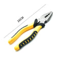 Heavy-Duty 8-Inch Side Cutting Pliers with Plastic Handle Strength Gripping Jaws Harden Fine Carbon Steel for Wire and Cables