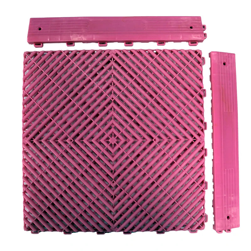 SUEZ Modern Anti-Slip Garage Floor Tiles Interlocking Plastic PP Outdoor Industrial Decking Type Floor