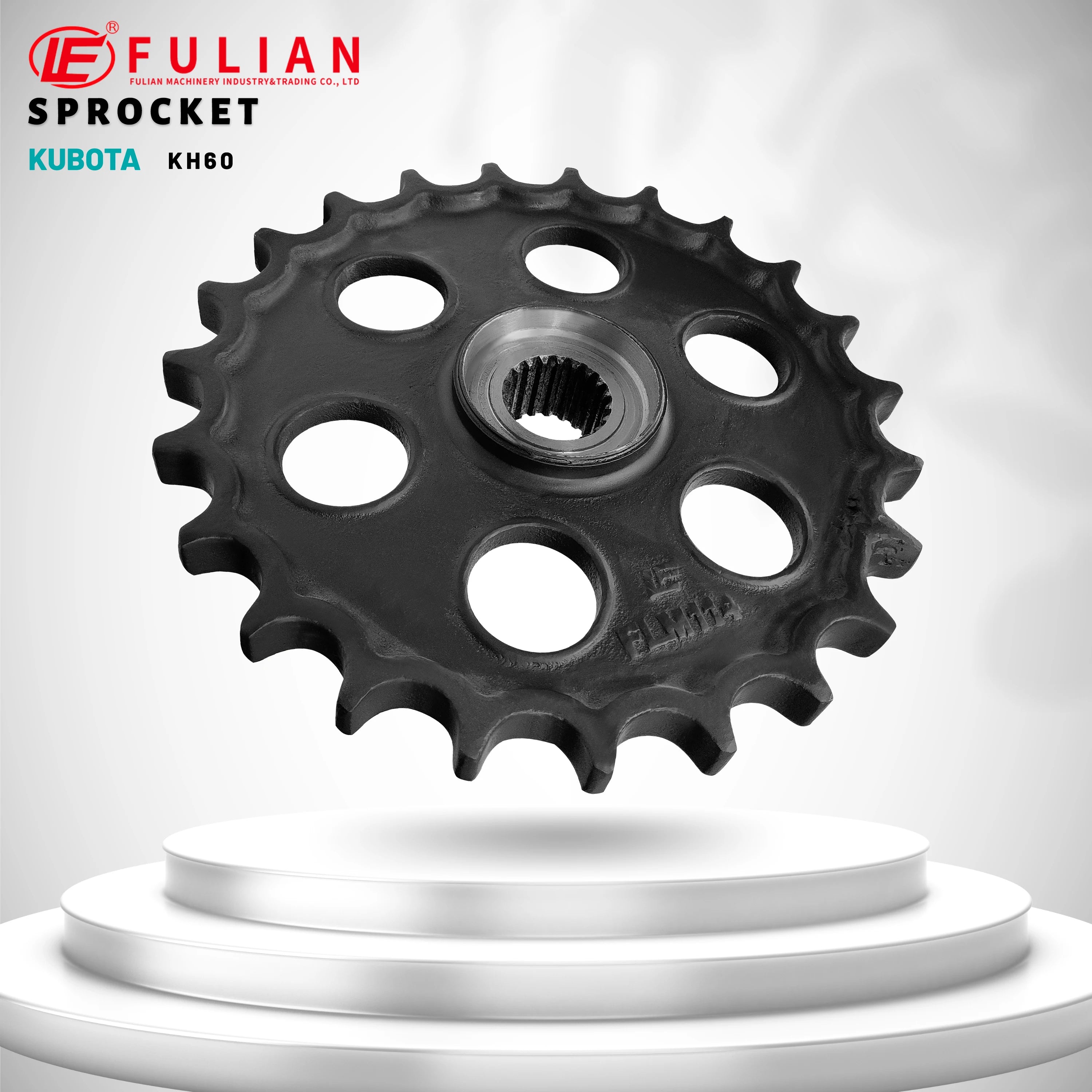 KH60 Mini Excavator Undercarriage Replacement Parts Drive Sprocket for Kubota Digger