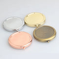 70mm Sublimation  Blank Compact Pocket Mirrors  Cosmetic Make up Small Hand Round Mirror