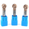 JR104 2F 4F Coated Carbide Hardness Ball Nose End Mill for Harden Steel