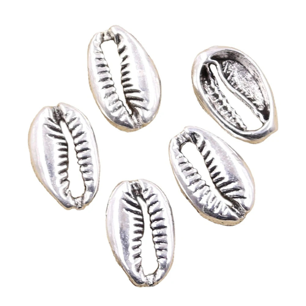 Charms Bohemian Cowrie Conch Shell 19x12mm Tibetan Silver Color Pendants Antique Jewelry Making DIY Handmade Craft