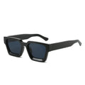 2022NEW Retro Flat Top Sunglasses Thick Square Frame Hip Hop Rapper Men Women
